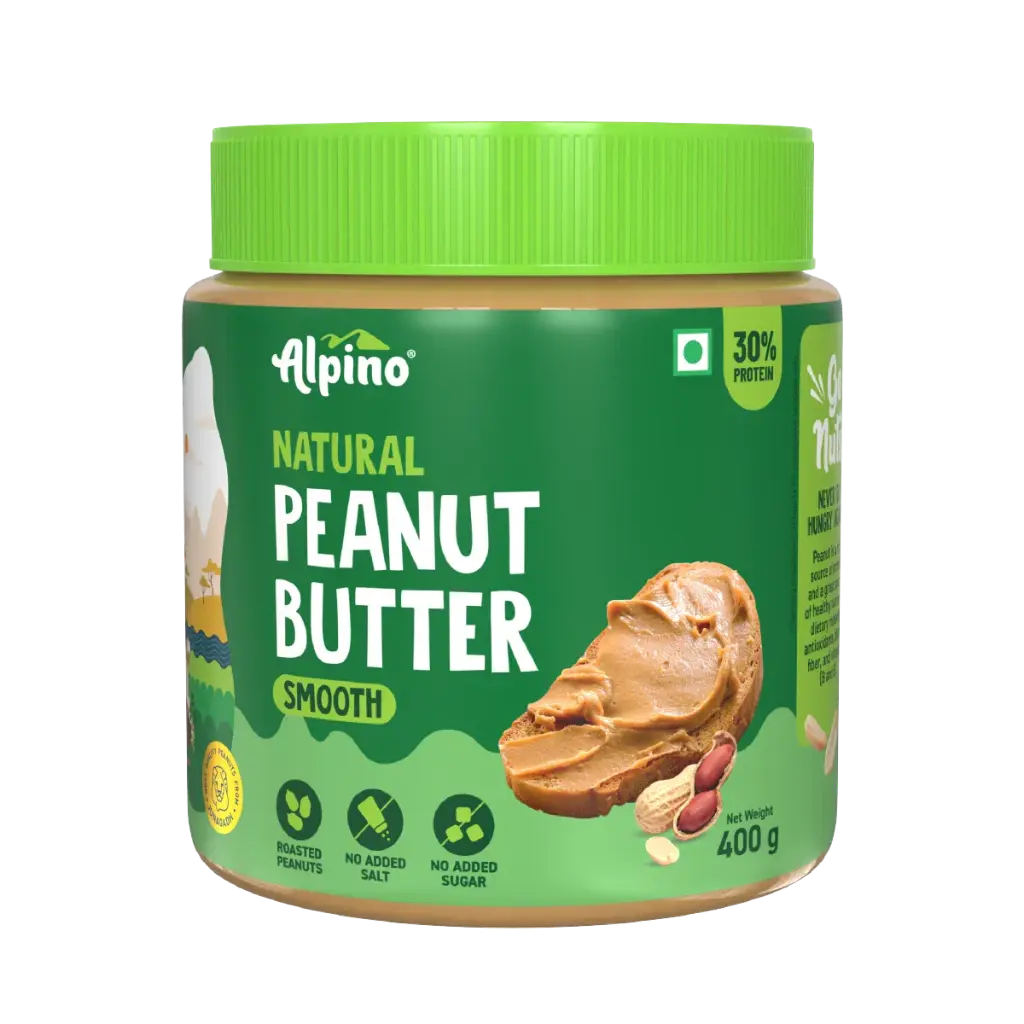 ALPINO Natural Peanut Butter (Smooth) 400 gm