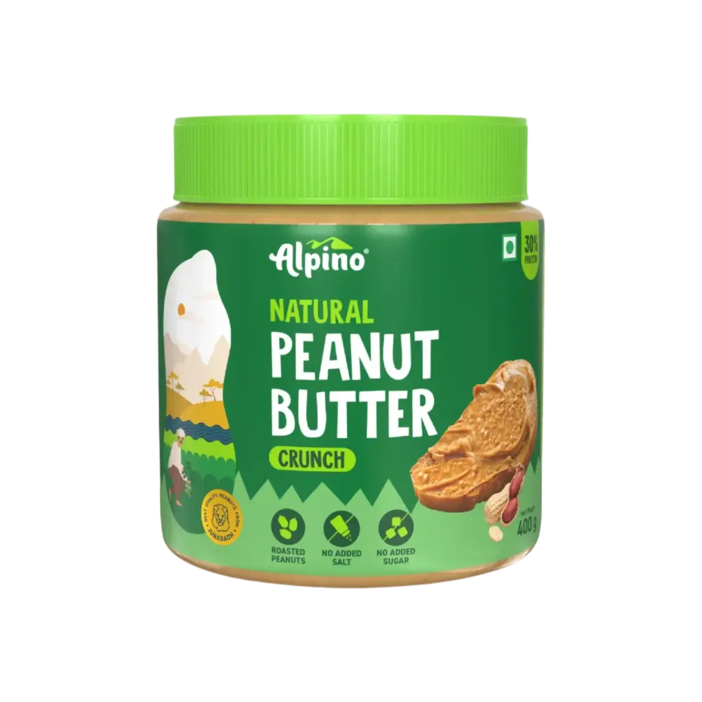 ALPINO Natural Peanut Butter (Crunch) 400 gm