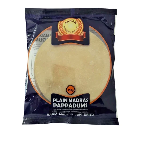 ANNAM Papadum Plain (4") 150 gm