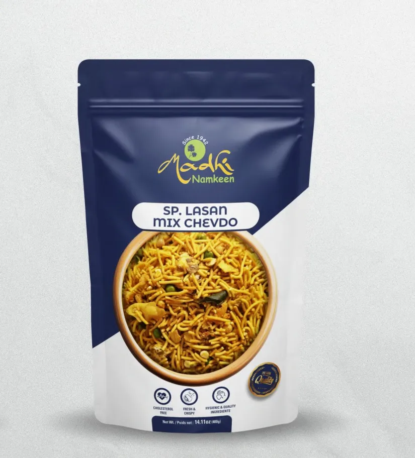 MADHI Special Lasan Mix Chevdo 400 gm
