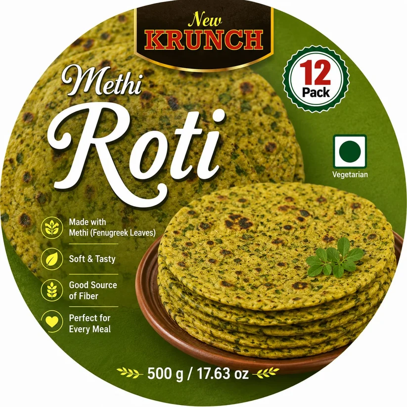 NEW KRUNCH Methi (Fenugreek) Roti 500 gm