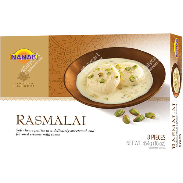 NANAK Frozen Rasmalai 454 gm