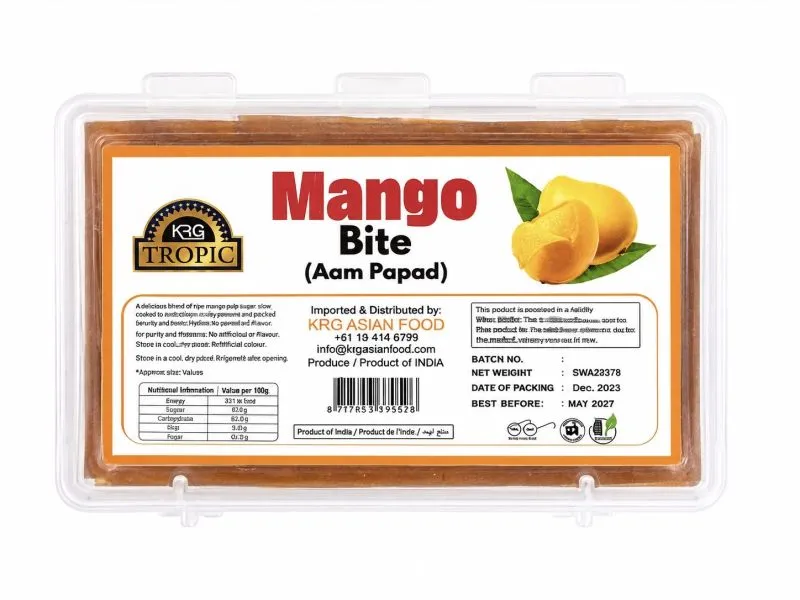KRG Black Aam Papad Slice 200 gm