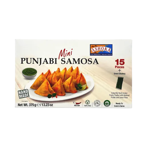 ASHOKA Frozen Mini Punjabi Samosa 375 gm