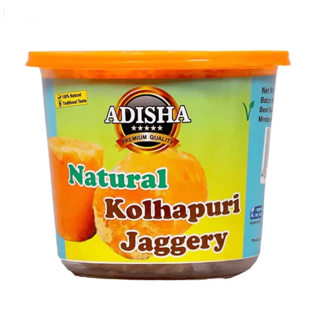 [ADISHA Natural Kolhapuri Jaggery Brown 1 KG] ADISHA Natural Kolhapuri Jaggery Brown 1 KG