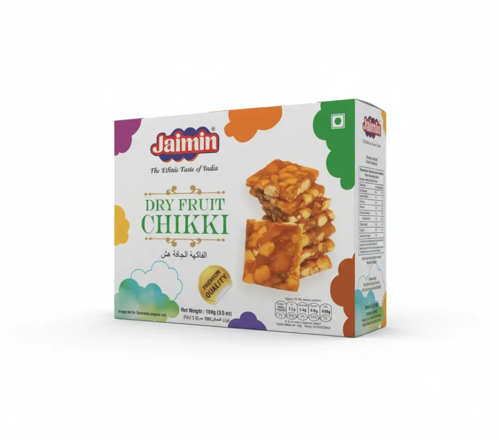 [JAIMIN Dry Fruit Chikki 100 gm] JAIMIN Dry Fruit Chikki 100 gm