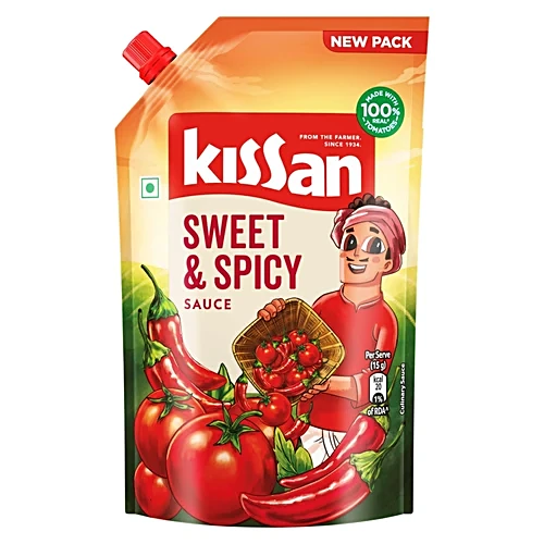 [KISSAN Tomato Sweet & Spicy Ketchup 500 gm] KISSAN Tomato Sweet & Spicy Ketchup 500 gm