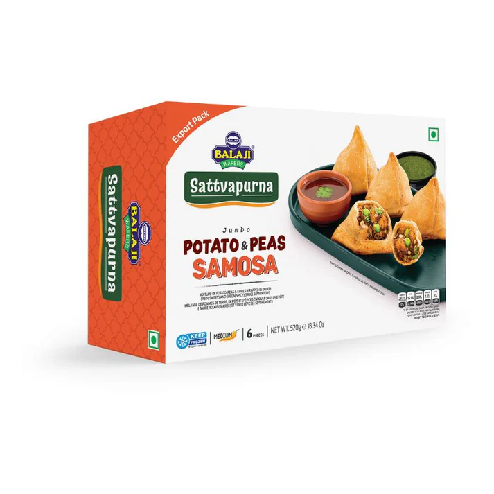 BALAJI Jumbo Potato-Peas Samosa 520 gm