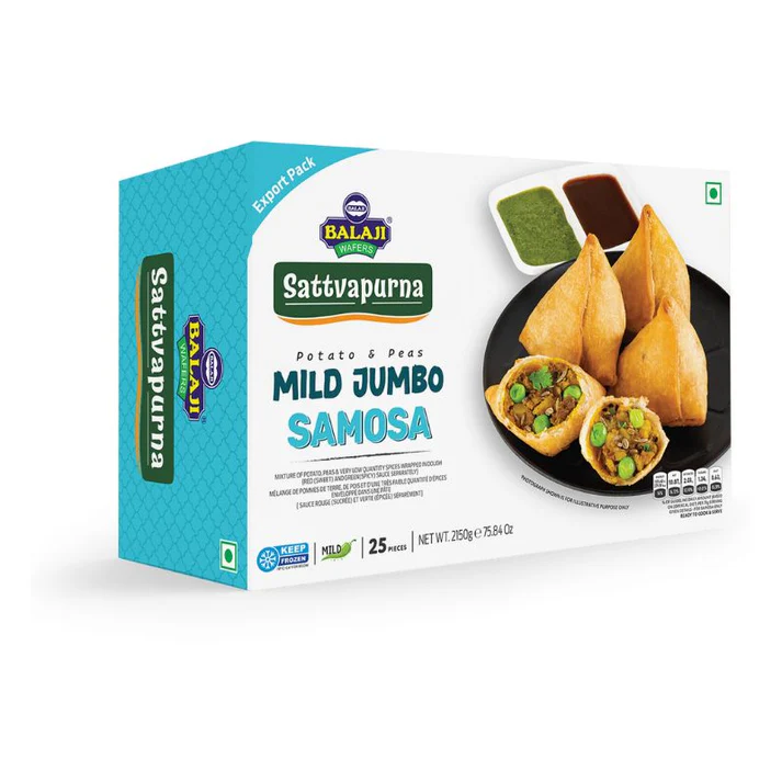 BALAJI Mild Jumbo Potato-Peas Samosa 520 gm