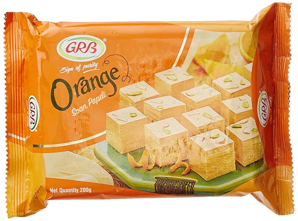 GRB Orange Soan Papdi 200 gm