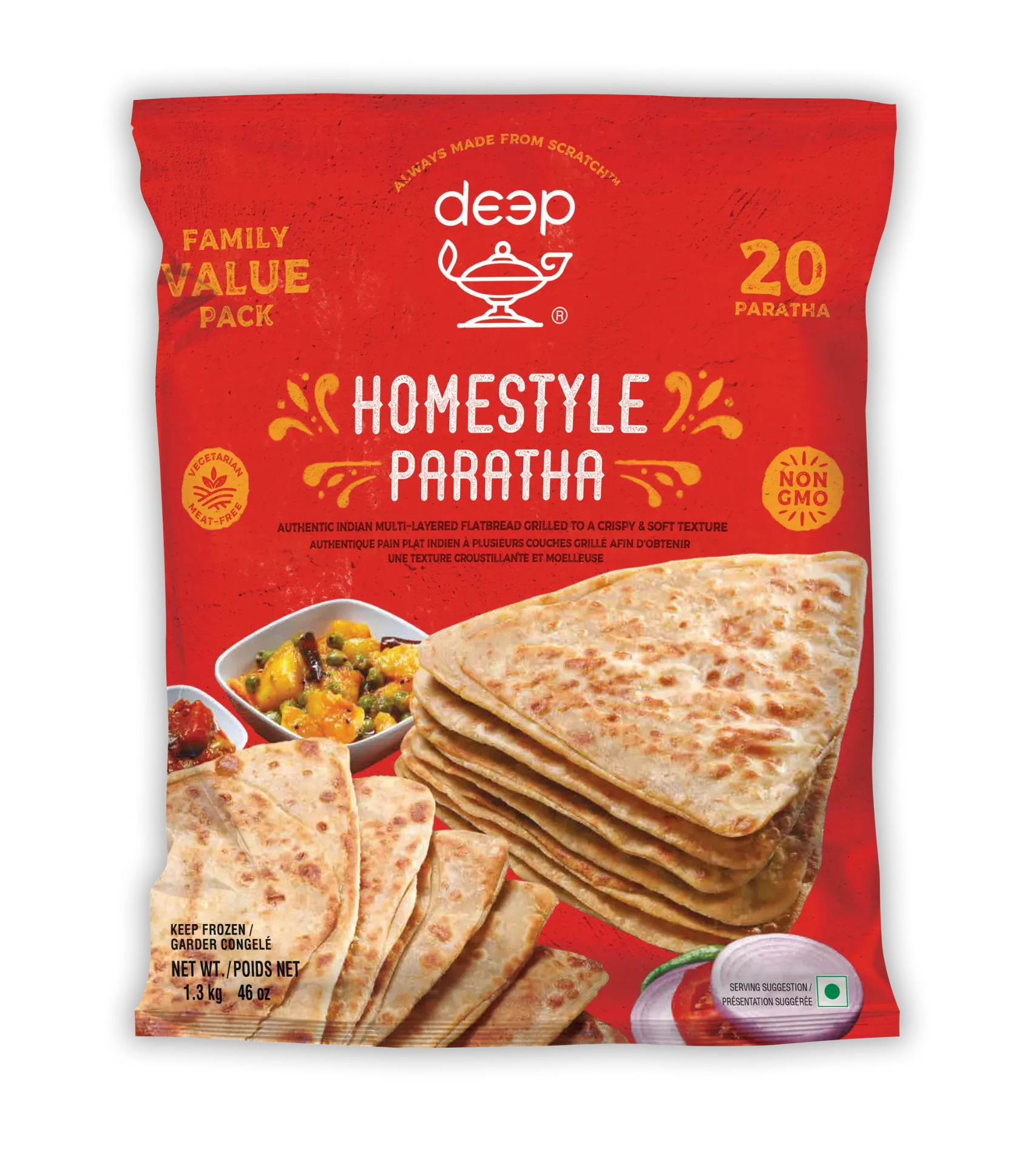 DEEP Homestyle Paratha Family Pack 1300 gm