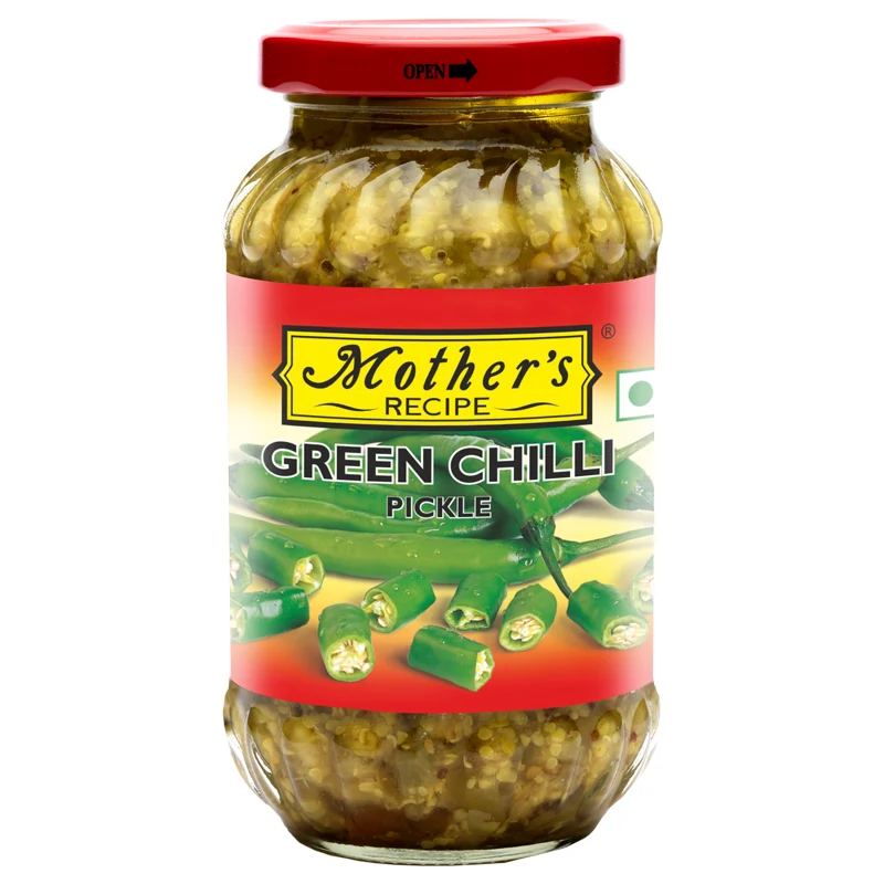 MOTHER'S RECIPE Green Chilli Pickle 500 gm