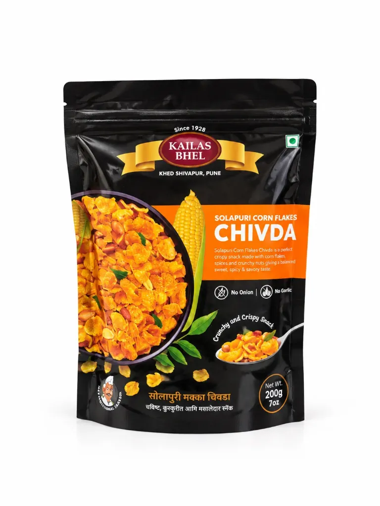 KAILASH BHEL Special Solapuri Corn Flakes Chivda 200 gm