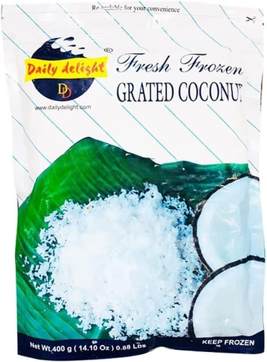 Daily Delight Frozen Grated Coconut 400 gm