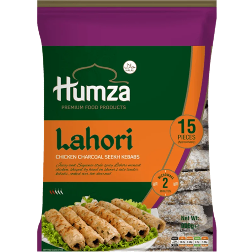 Humza Seekh Kebab Lahori Chicken Charcoal 900 gm