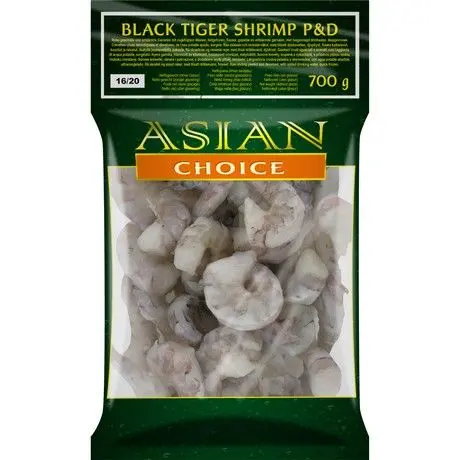 ASIAN CHOICE Black Tiger Schrimp P&D 16/20 1 kg