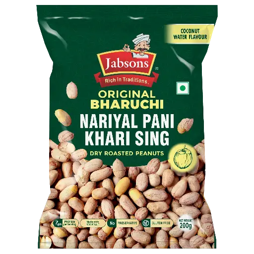 Jabsons Roasted Peanut Khari Sing Coconut Water 400 gm