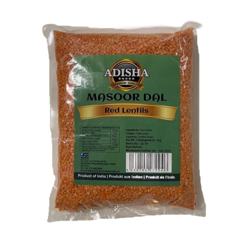 Adisha Red Lentils (Masoor Dal) 1 kg
