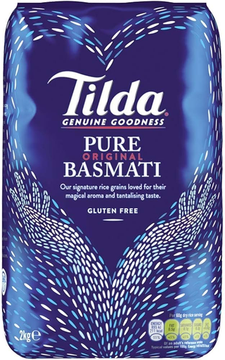 TILDA Pure Basmati Rice 2 kg (Blue Bag)