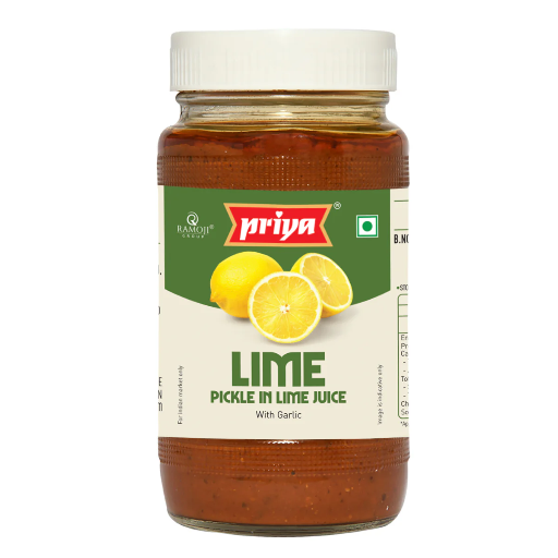 Priya Lime Pickle w/o Garlic 300 gm