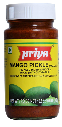 PRIYA Avakaya Mango Pickle w/o Garlic 300 gm