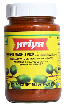 Priya Tender Mango Pickle w/o Garlic 300 gm