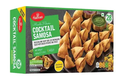 Haldiram Frozen Cocktail Samosa 28 pcs 650 gm