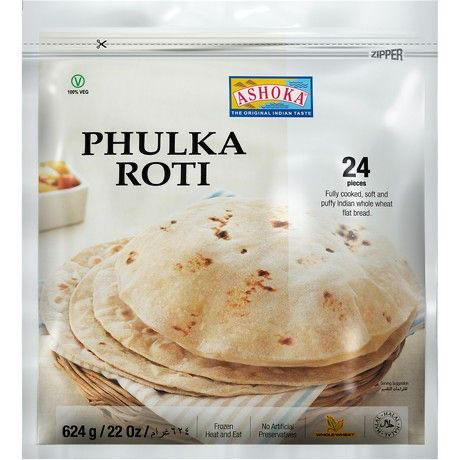 Ashoka Frozen Phulka Roti 624gm