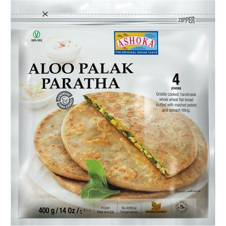 Ashoka Frozen Aloo Palak Paratha 400 gm