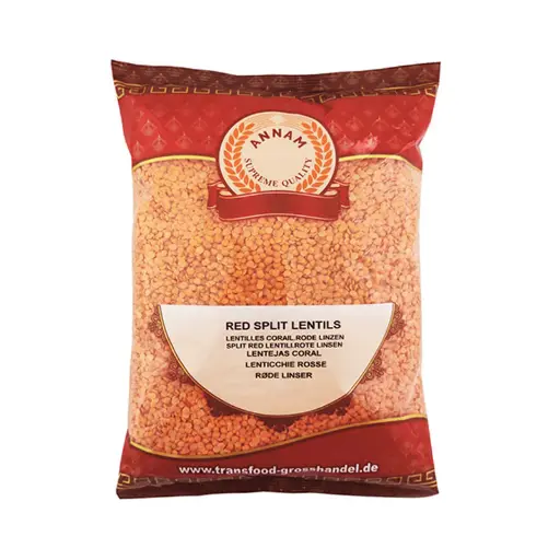 ANNAM Red Split Lentils Masoor Daal 1 kg