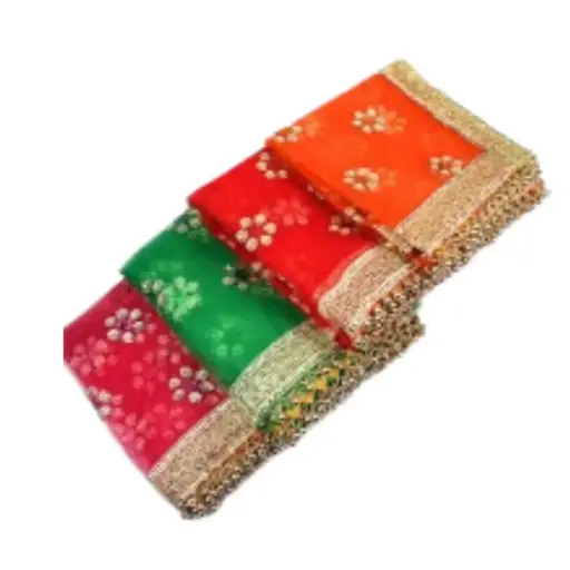 Mataji Chuni (Red,Green) Medium 