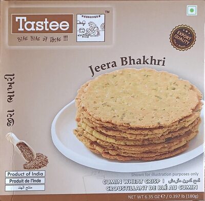 Tastee Bhakhari Jeera 180 gm 