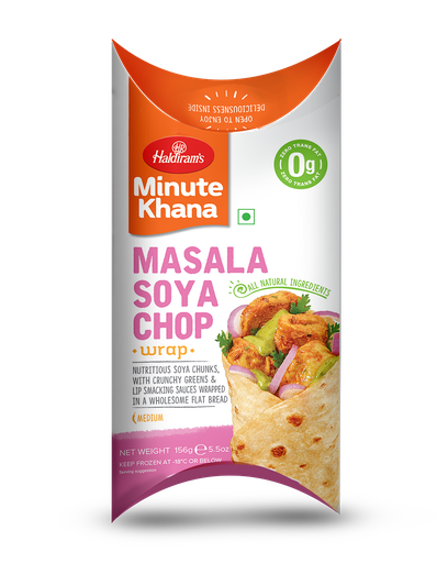 Haldiram Frozen Wrap Soya Chop 156 gm