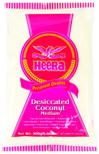 HEERA Desiccated Coconut (Medium)  300 gm 