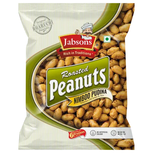 JABSONS Roasted Peanuts Nimboo Pudina 140 gm