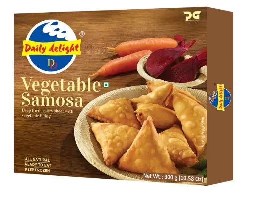 DAILY DELIGHT Frozen Vegetable Samosa 300 gm
