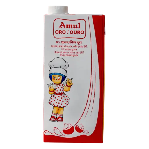 Amul Gold Milk Full Cream (Fat 6%) 1 litre