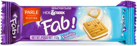 PARLE Hide & Seek Fab Cream Vanila Biscuits 112 gm 
