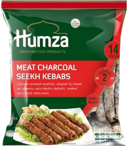 HUMZA Seekh Kebab Lahori Meat Charcoal 900 gm