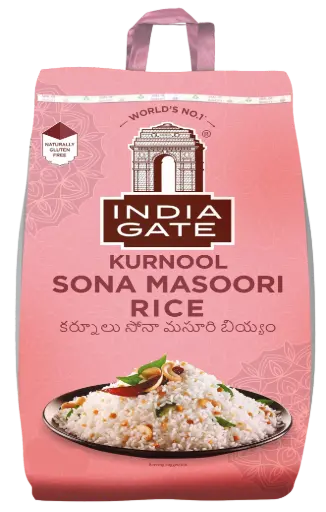INDIA GATE Kurnool Sona Masoori Rice 5 kg 