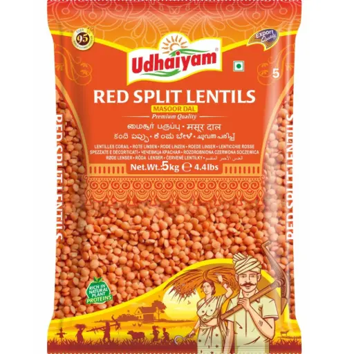 UDHAIYAM Red Lentils (Masor) 500 gm