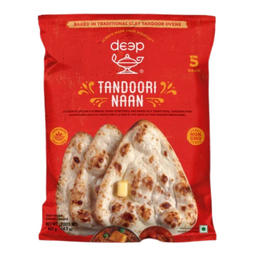 DEEP Frozen Tandoori Naan Vegan 425 gm