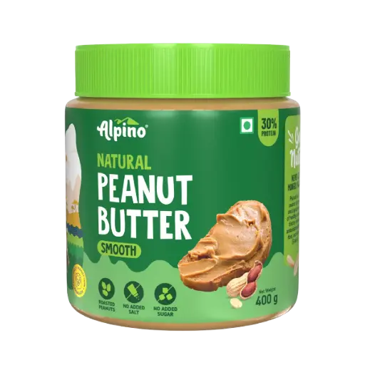 ALPINO Natural Peanut Butter (Smooth) 400 gm